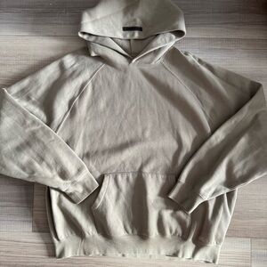 Fear of God Essentials Beige Hoodie